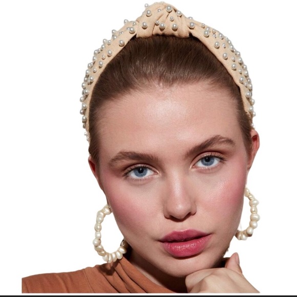 Lele Sadoughi Woven Knotted Pearl Headband - Picture 2 of 10
